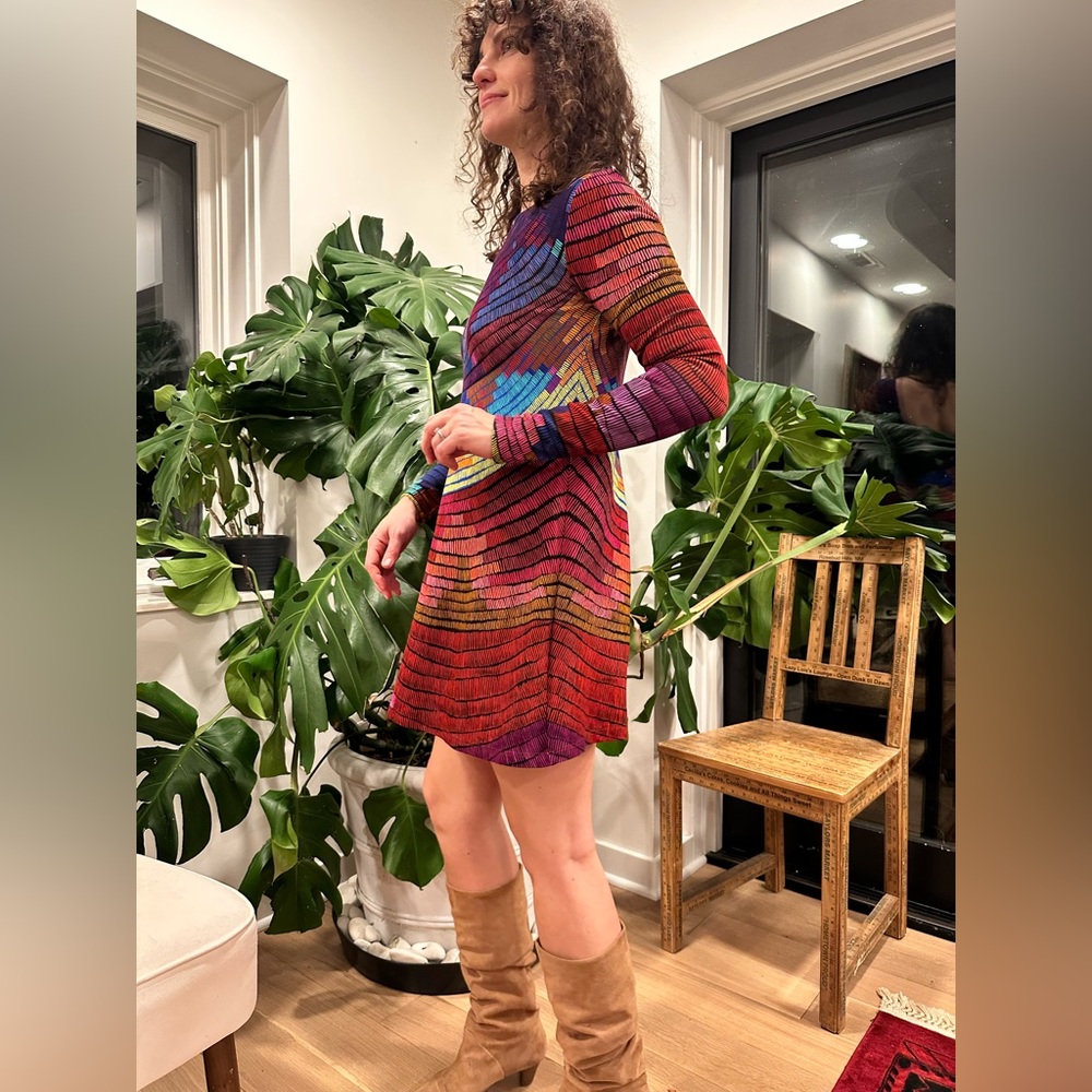 MARA HOFFMAN RADIAL SWING MINI DRESS IN RASPBERRY - Picture 13 of 14